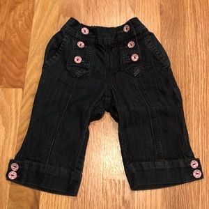 Pumpkin Patch Cropped Jeans - Dark Wash - 2T 24M